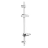 Штанга душевая  с мыльницей Shower Rail SB-17S-White