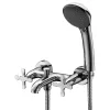 Смеситель для ванны с коротким изливом, хром Дуэтто LM5712C