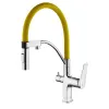 Смеситель для кухни с подключением к фильтру с питьевой водой Comfort LM3074C-Yellow Lemark
