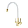 Смеситель для кухни с подключением к фильтру с питьевой водой Comfort LM3075G-White Lemark