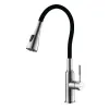 Смеситель для кухни с гибким изливом Expert LM5082S-Black Lemark