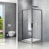 Душевой уголок Slim VSS-2SL900CLB, 900*900, матовый черный, стекло прозрачное Vincea