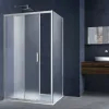 Душевой уголок Alpha VSR-3AL9013MT, 1300*900, хром, стекло текстурное Vincea