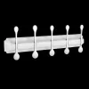Панель с 5 плоскими крючками ELGHANSA HRM-750-White/Chrome