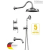 Душевая система встраиваемая с верхним душем 220 мм Terrakotta 54C0986 (Set-26) Elghansa