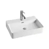 Раковина накладная керамическая 600х420х130 белая VBS-303 Vincea