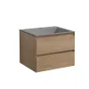 База под раковину Luka 600 подвесная, 2 выкатных ящика soft-close, N.Oak VMC-2L600NO Vincea