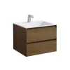 База под раковину Luka 600 подвесная, 2 выкатных ящика soft-close, T.Oak VMC-2L600TO Vincea