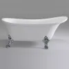 Ванна акриловая BA102CR 160х72 с комплектом ножек и донным клапаном цвет хром Comforty