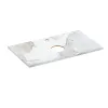 Столешница STONE из керамогранита Life 80x45x2 белый сатиновый 63855 Cersanit