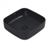 Раковина накладная Rechteck AC2211MB черная матовая Abber
