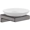 Мыльница AddStoris черный хром шлифованный 41746340 HANSGROHE