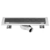 Душевой лоток 80 см, матовый черный SAY OPTIMA 601.80.B.M.S.NSN Vincea