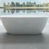 Ванна из искусственного камня  170х72х55, белый матовый, слив-перелив в комплекте, VBT-6S02MW Vincea