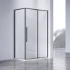 Душевой уголок Slim-N VSR-4SN9013CLB, 130х90, черный, стекло прозрачное Vincea