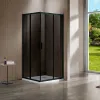Душевой уголок Garda VSS-1G8090CGB, 90х80, черный, стекло тонированное Vincea
