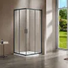 Душевой уголок Garda VSS-1G8090CLGM, 90х80, вороненая сталь, стекло прозрачное Vincea
