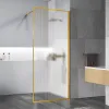 Душевая перегородка Walk-In VSW-1HP100FLBG, 100х200, брашированное золото, стекло рифленое Vincea