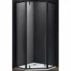 Душевой уголок Penta  900х900, чёрный, стекло прозрачное VSP-3P900CLB Vincea