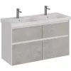 Тумба под раковину Combi 125 см LM03C125T-Beton Lemark