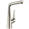 Кухонный смеситель 320, однорычажный, под сталь Metris  14822800  HANSGROHE