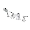 Смеситель на край ванны, на 4 отверстия, ½‘ (нужна СЧ 13244180) Metris Classic 31314000  HANSGROHE