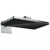 Верхний душ 460 2jet с держателем, черный/хром Rainmaker Select 24005600  HANSGROHE