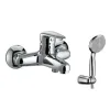 Смеситель для ванны с коротким изливом с аксессуарами, хром LM3302C Lemark