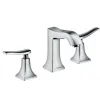 Смеситель для раковины, на 3 отверстия, со сливным гарнитуром Metris Classic 31073000 HANSGROHE