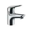 Однорычажный Novus смеситель для раковины 70, без сливного набора, хром HANSGROHE 71021000