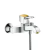 Смеситель Metropol Classic для ванны, однорычажный, ВМ, хром/под золото HANSGROHE 31340090
