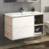 Тумба-умывальник "Гамбург-90" дуб сонома с раковиной COMFORTY 90E