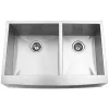 Мойка профессиональная  врезная двойная 838*565*250 н/с KITСHEN SINKS  DS-3320  Elghansa