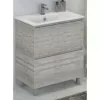 Тумба-умывальник Верона-75 дуб белый с раковиной COMFORTY 75Е