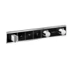 Панель RainSelect с 3 кнопками СМчерный/хром HANSGROHE 15356600