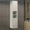 Шкаф-колонна Женева-35 дуб белый