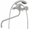 Смеситель для ванной двухвентильный с душевым комплектом 2702660-Stone White