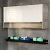 Шкаф подвесной Клеон-120 белый/дуб дымчатый 00-00000823 Comforty