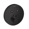 Смеситель ShowerSelect S термостатический 15743670 (внешняя часть) матовый черный