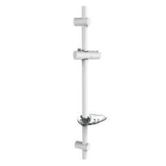 Штанга душевая  с мыльницей Shower Rail SB-17S-White