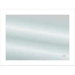 Зеркало LED 060 pro 80*60, с подсветкой, антизапотевание, часы  KN-LU-LED060*80-p-Os