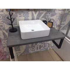 Столешница 28мм 500х800 Бетон графит Bergerplast