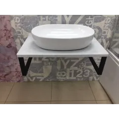 Столешница 28мм 500х800 Бетон кварц Bergerplast