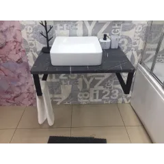 Столешница 28мм 500х600 Мрамор черный Bergerplast