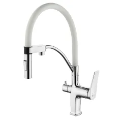 Смеситель для кухни с подключением к фильтру с питьевой водой Comfort LM3074C-White Lemark