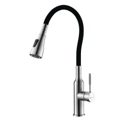 Смеситель для кухни с гибким изливом Expert LM5082S-Black Lemark