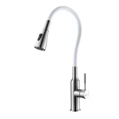 Смеситель для кухни с гибким изливом Expert LM5082S-White Lemark