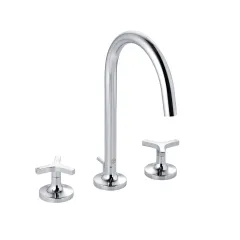 Смеситель для раковины NOVA FONTE Deco на 3 отверстия хром 201430539 KLUDI