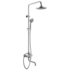 Душевая система однорычажная с ABS верхним душем 207 мм 2304483-2C (Set-22-New) Elghansa