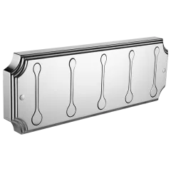 Панель пластик с 5 плоскими крючками HERMITAGE HRM-670-Chrome Elghansa